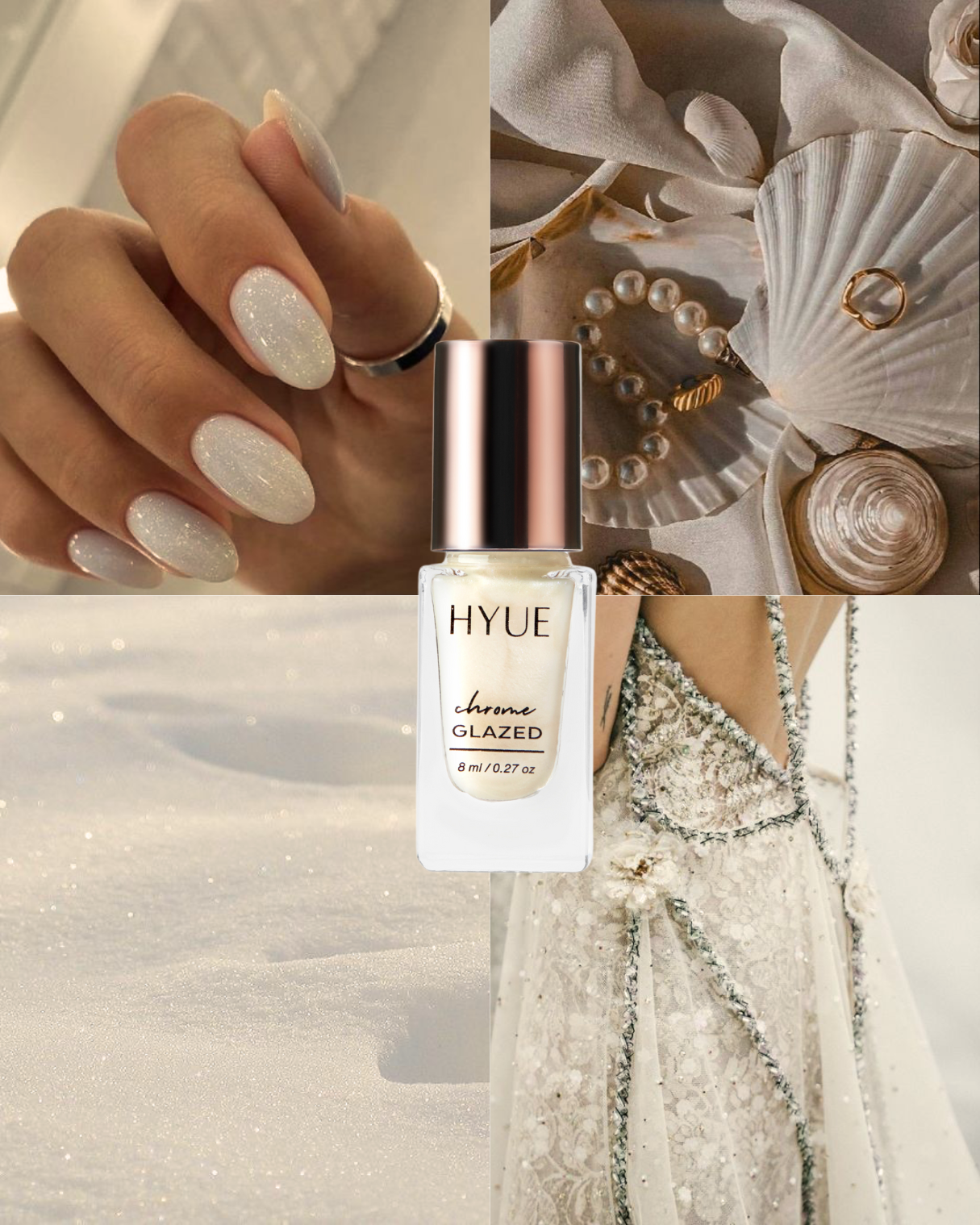 HYUE Chrome Glazed Nail Paint - DONUT GLAZED