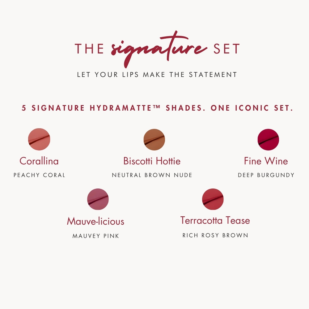 The Signature Set - Long Lasting Matte Liquid Lipstick