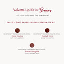 Velvette Lip Kit - Browns