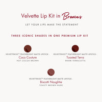 Velvette Lip Kit - Browns