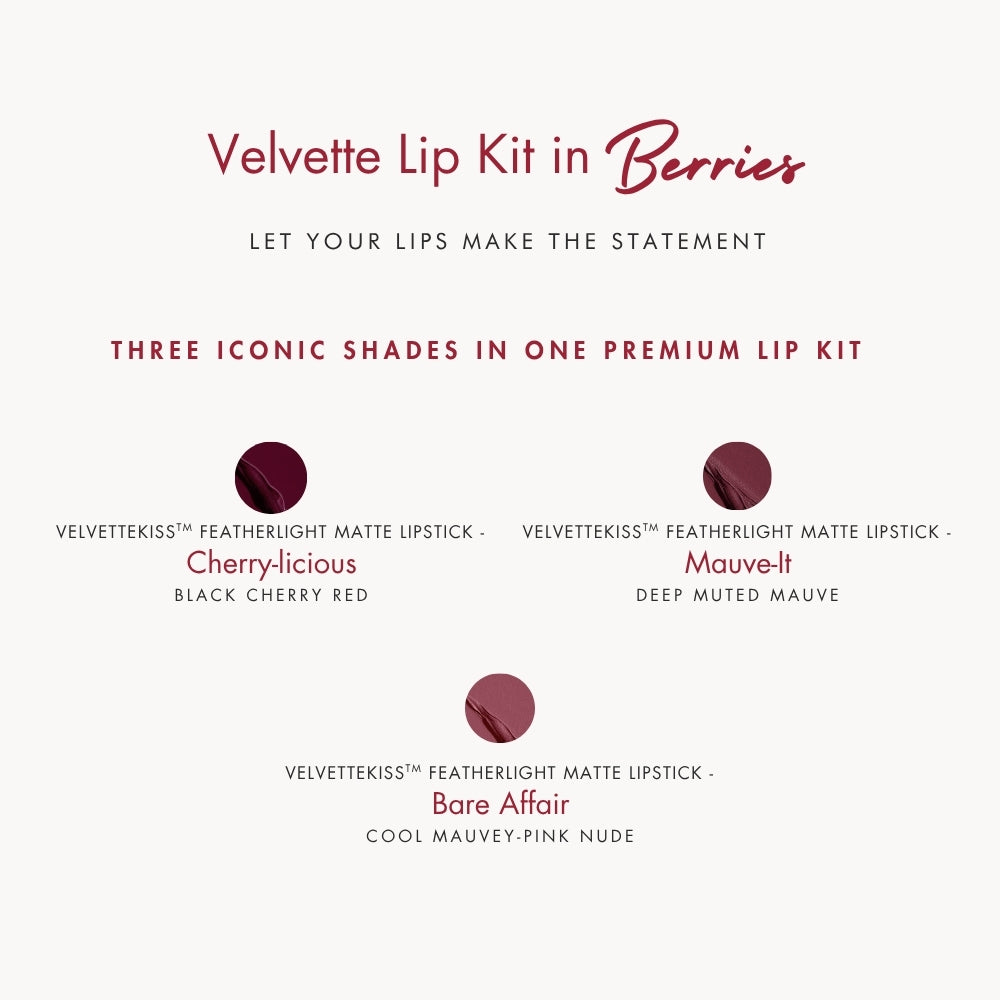 Velvette Lip Kit - Berries