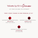 Velvette Lip Kit - Crimson