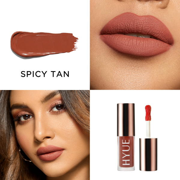 HYUE HydraMatte™ Liquid Lipstick - SPICY TAN