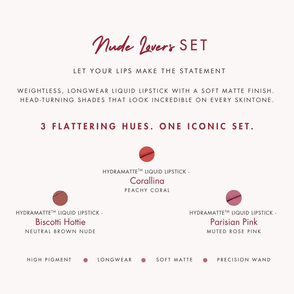 Nude Lovers Set - HydraMatte™ Liquid Lipstick