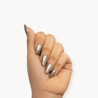 Icy Silver - Chrome Glazed Nail Paint